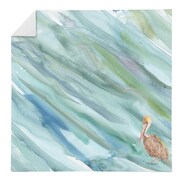 CAROLINES TREASURES Brown Pelican on Blue Napkin SC2050NAP